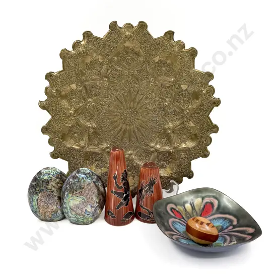 Small Qty of Novelty Condiments on Decorative Tray