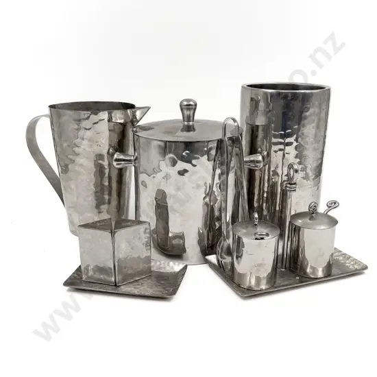 Qty of Assorted Modern Metal Tableware
