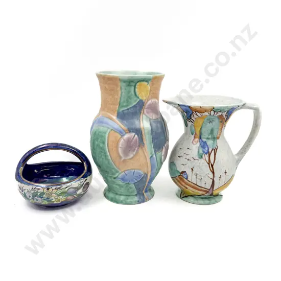 Beswick Vase and Jug together with Maling Basket