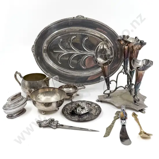 S/P Epergne and Assorted S/P