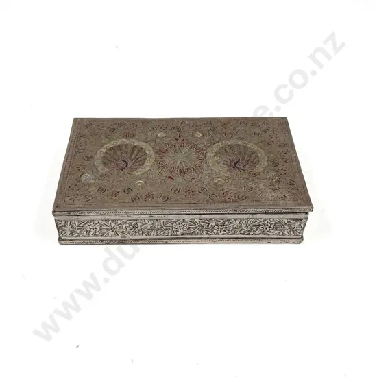 Indian Benares Brass Cig Box