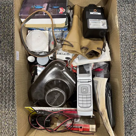 Box Qty of Assorted including Camera and Accessories