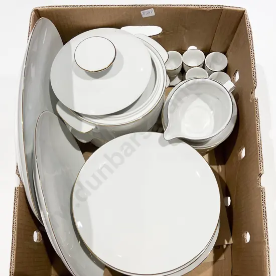 Qty of Assorted White China Including Thomas