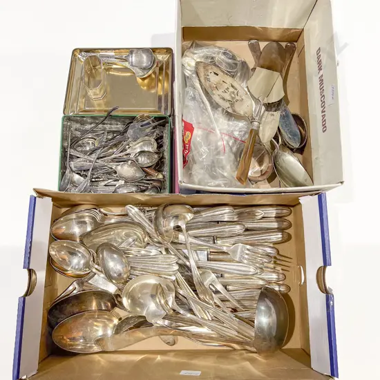 Two Boxes of Assorted Cutlery etc