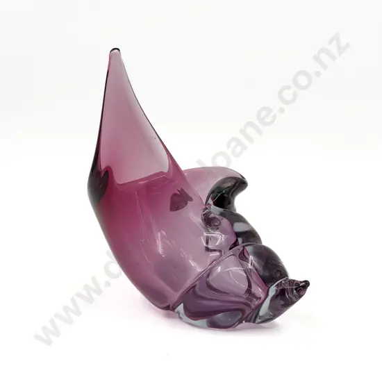 Murano Conch Shell Vase