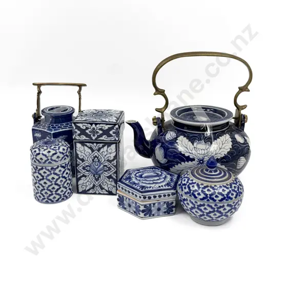 Qty of Assorted Blue and White China