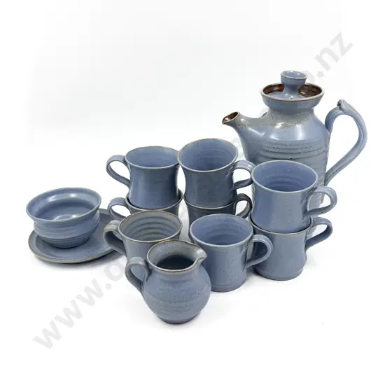 Glazed Pottery Part Coffee Set