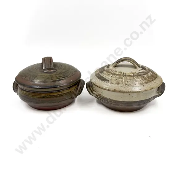 Two Peter Stitchbury Lidded Casseroles