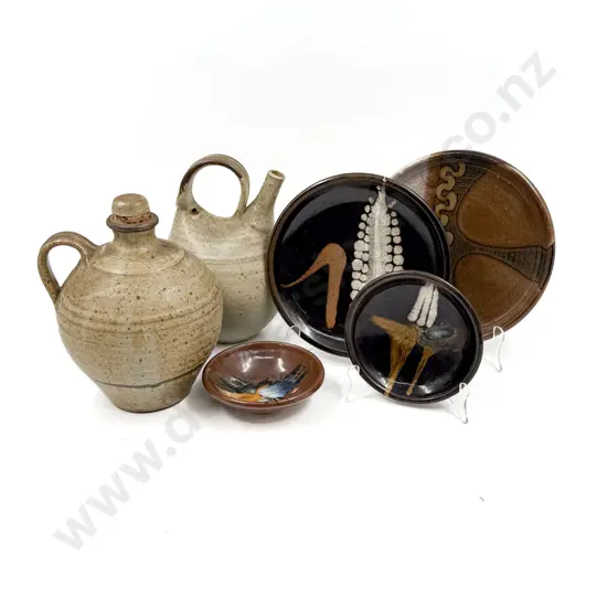 Six Pieces of Assorted NZ Pottery