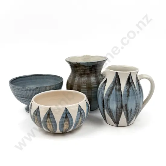 Four Pieces of Hamner Pottery