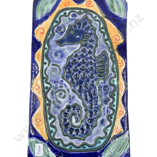Morris & James Terracotta Wall Hanging  "Seahorse"