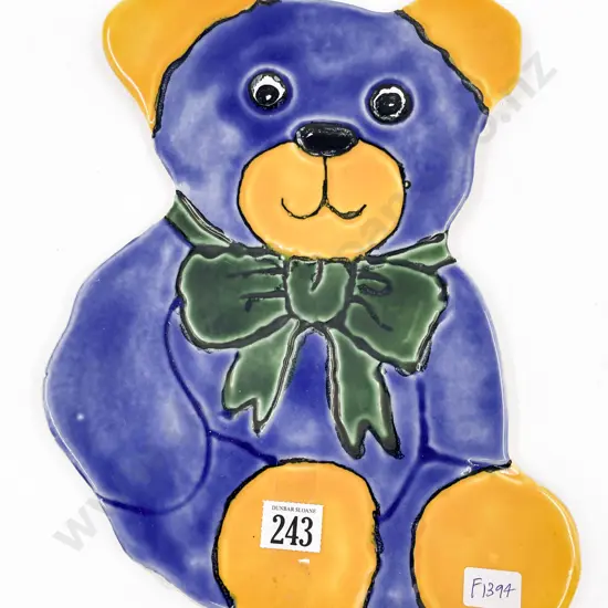 Morris & James Terracotta Wall Hanging  "Teddy Bear"