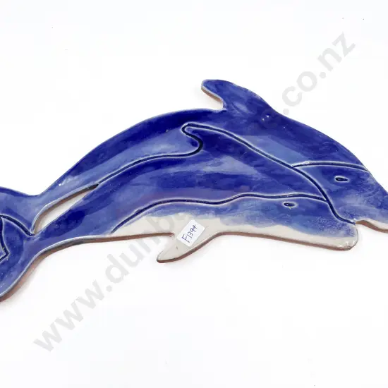 Morris & James Terracotta Wall Hanging  "Dolphin"