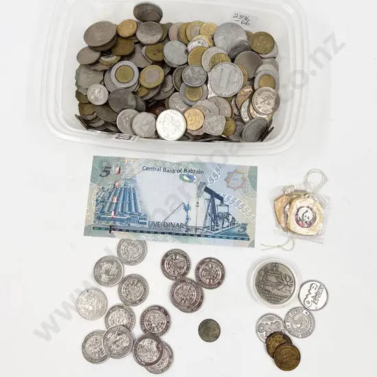 Small Qty Vintage World Pocket Change Coinage with Millennium Medals and Other