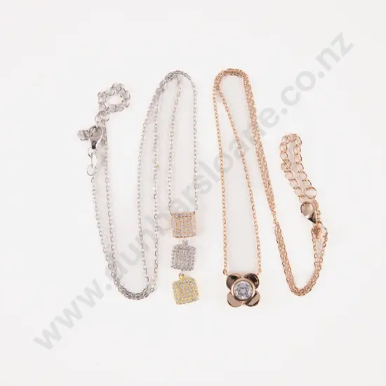 Two S/S Crystal Necklaces