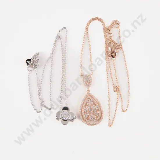 Two S/S Crystal Necklaces