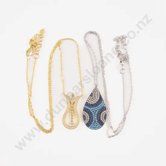 Two S/S Crystal Necklaces