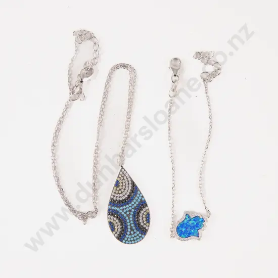 S/S Crystal Necklace and Bracelet