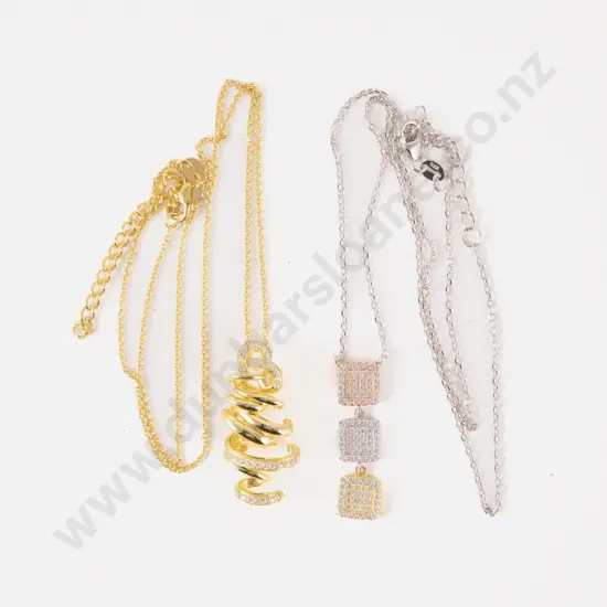 Two S/S Crystal Necklaces