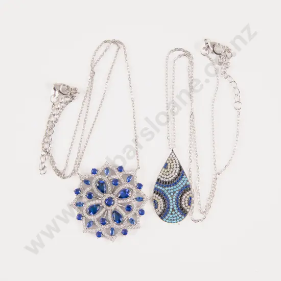 Two S/S Crystal Necklaces