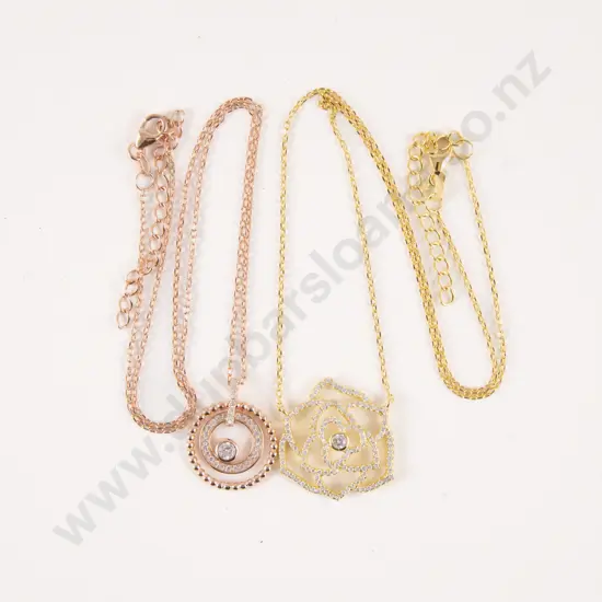 Two S/S Crystal Necklaces