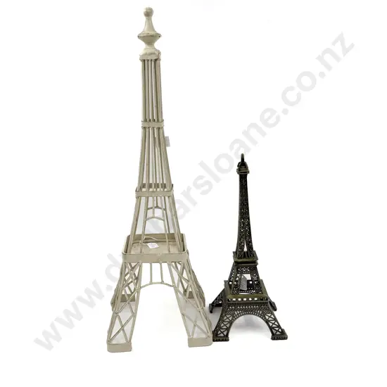 Two Decorative Eiffel Towers