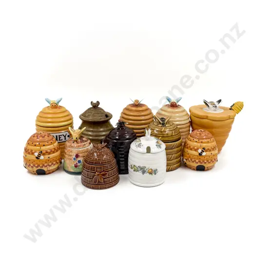 Collection of Assorted Honey Pots