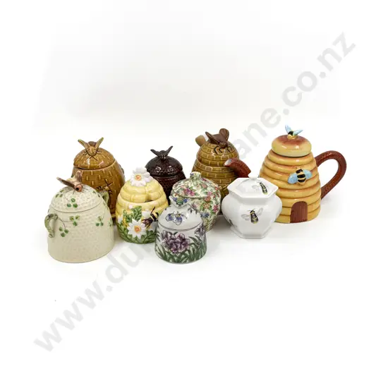 Collection of Assorted Honey Pots