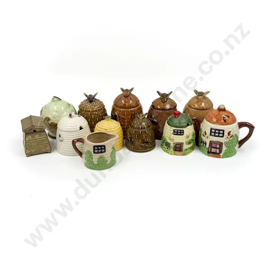Collection of Assorted Honey Pots