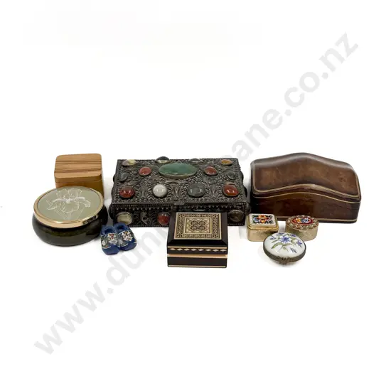 Qty of Assorted Trinket Boxes Etc