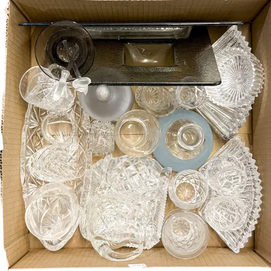 Qty of Assorted Crystal and Glassware