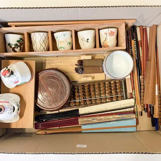Qty of Assorted Chopsticks and Fancy Sake Cups etc