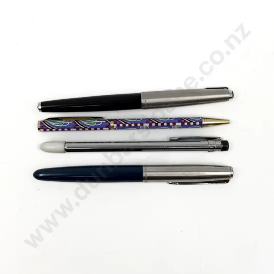 Two Parker Fountain Pens and Two Others