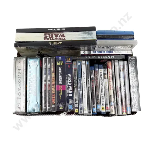 Box of Assorted DVDs