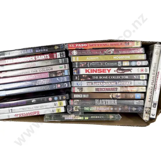 Box of Assorted DVDs