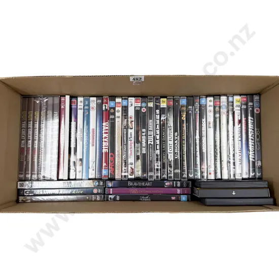 Box of Assorted DVDs