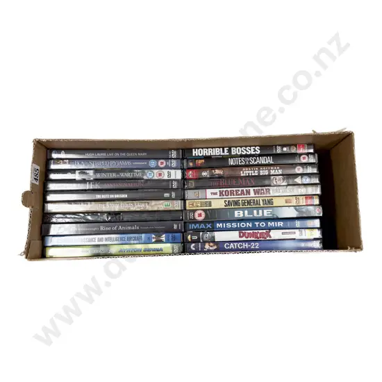 Box of Assorted DVDs