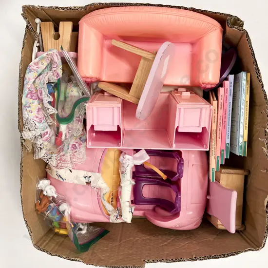 Collection of Assorted Barbie Doll Furniture and Accessories