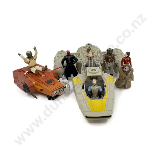 Two Star Wars Vehicles and Figures