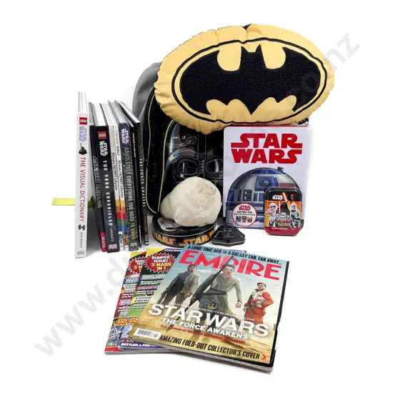 Star Wars Books Back Pack with Batman Cushion