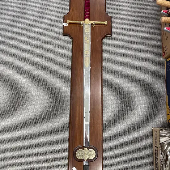The Columbus Sword - Reproduction Sword on Mount