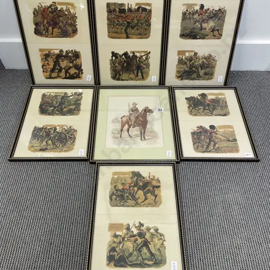 Seven Assorted Historical Prints
