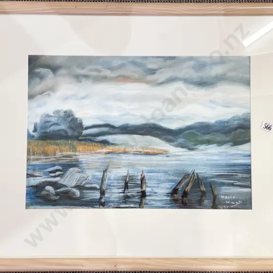 Hazlewood - Untitled Landscape - Pastel on Paper