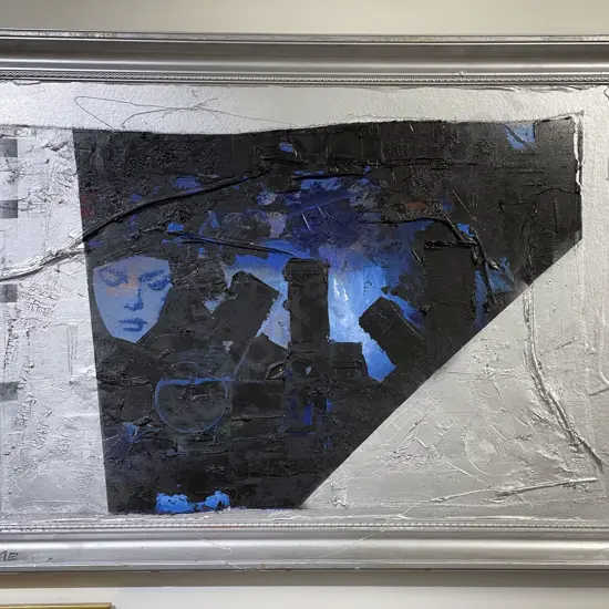 Milne - Figural Abstract - Mixed Media on Board