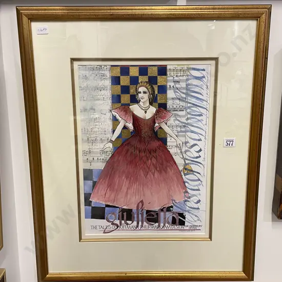 Phillip Markham - The Tales of Hoffmann for Canterbury Opera - mixed media on paper