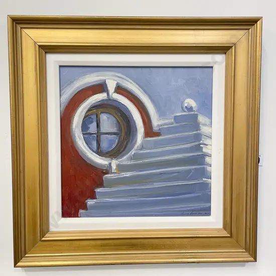 Rona Earlson - Porthole Study - oil on board