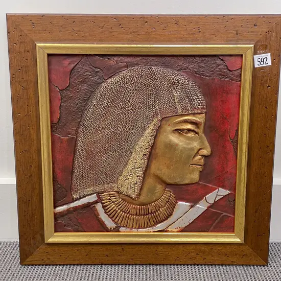 Ray Dawson - Amenhoter 18th Dynasty - Egyptian Style Relief-Moulded Work