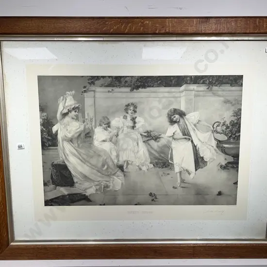 Large Classical Print - Merry Hours