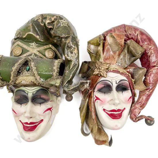 A. Russo - Pair of Italian Style Wall-hanging Masks