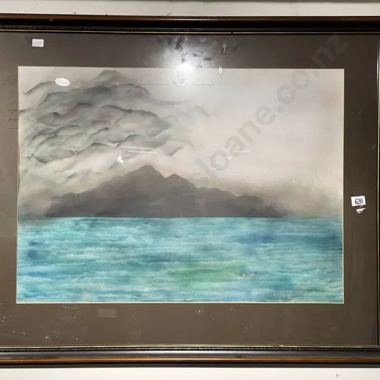 Indistinctly Signed - Island in the Distance - Mixed Media